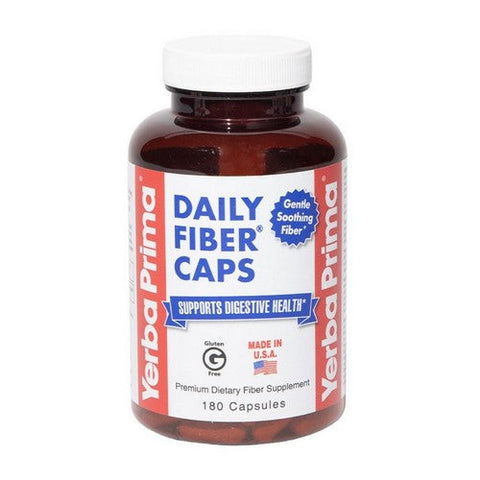 Yerba Prima, Daily Fiber Formula, 625 MG, 180 Caps Yerba Prima