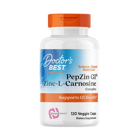 Doctors Best, PepZin GI Zinc Carnosine Complex, 16 mg, 120 Veggie Caps Doctors Best