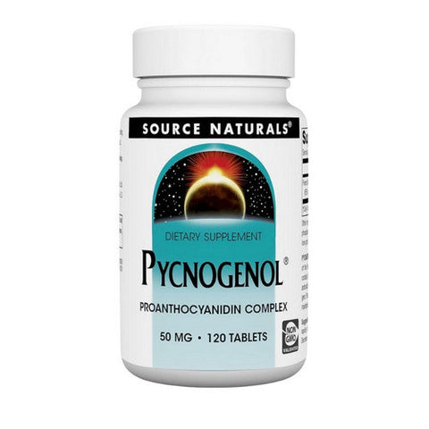 Source Naturals, Pycnogenol Proanthocyanidin Complex, 50 MG, 120 Tabs Source Naturals