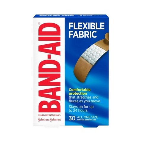 Band-Aid, Flexible Fabric Adhesive Bandages All One Size, 30 each Band-Aid