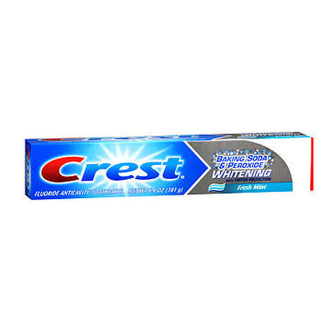 Crest, Baking Soda And Peroxide Whitening Toothpaste, Fresh Mint 6.4 oz Crest